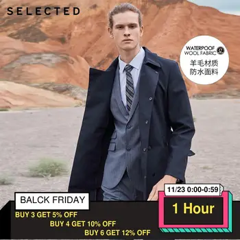

SELECTED Men's Spring Regular Fit Medium Length Woolen Coat T|4191OM535