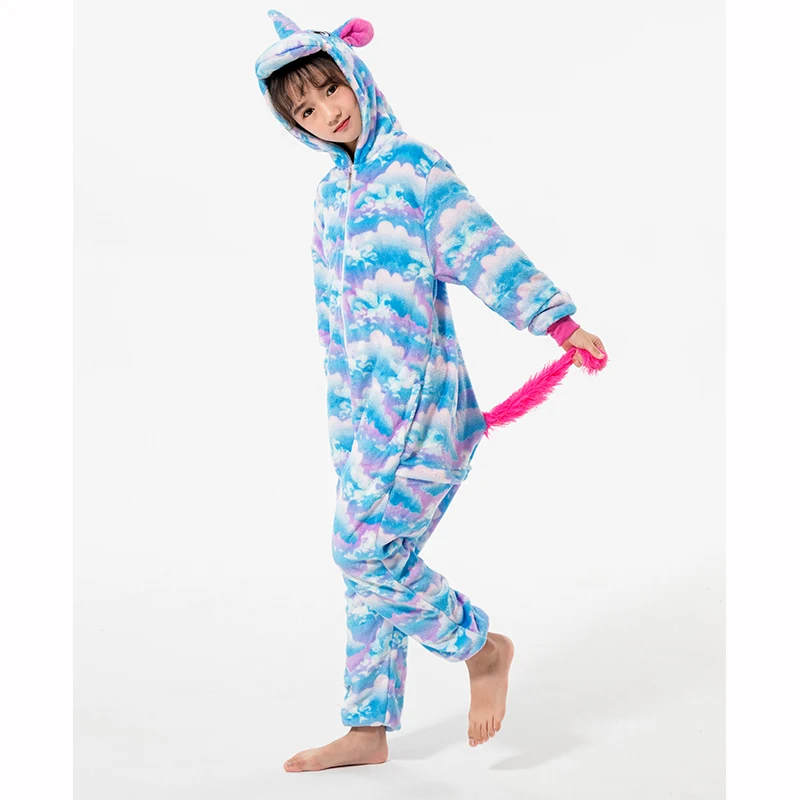 Kigurumi Stitch Pajamas Unicorn For Children Baby Girls Pyjamas Boys Sleepwear Animal Lion Licorne Onesie Kids Costume Jumpsuit