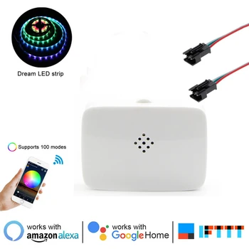 

Magic Home SPI WiFi LED Pixel Controller micro alexa google home IOS Android WS2812B WS2812 ws2811 SK6812 led Strip light 5-24V