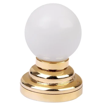 

1:12 Dolls House Miniature Globe White Ceiling LED Light Lighting Lamp with Battery
