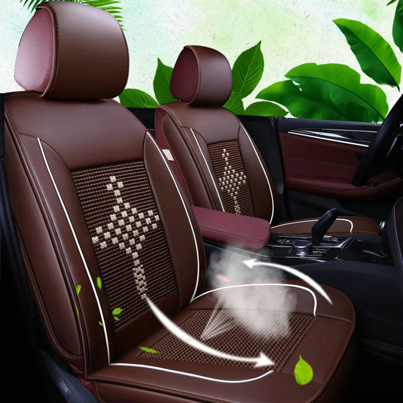  Car Seat Cover Full Set PU Leather Vehicle Seat Protector Auto for Mitsubishi Asx 2017 Carisma Ecli