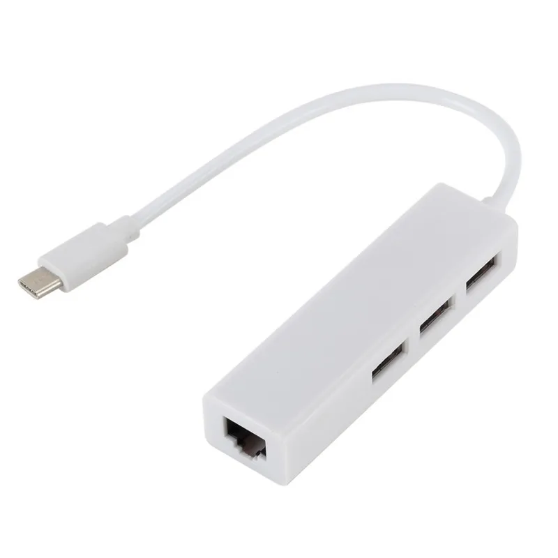 Сетевая карта Type C на Rj45 USB 100 с концентратором Тип c 7/8 м сетевая памяти адаптер для