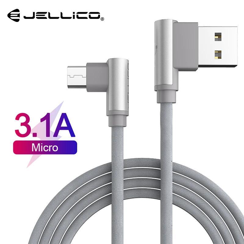 Jellico USB кабель для мобильных игр Реверсивный Micro USB кабель 3.1A Быстрая зарядка для samsung huawei Xiaomi samsung USB зарядный кабель