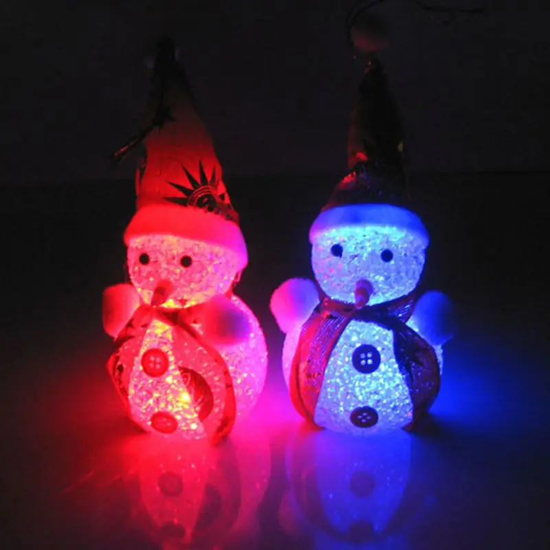 

Cool Christmas Flashing Xmas Tree Hanging Snowman Doll Lighting Festival Decoration Gift New Year Ornament