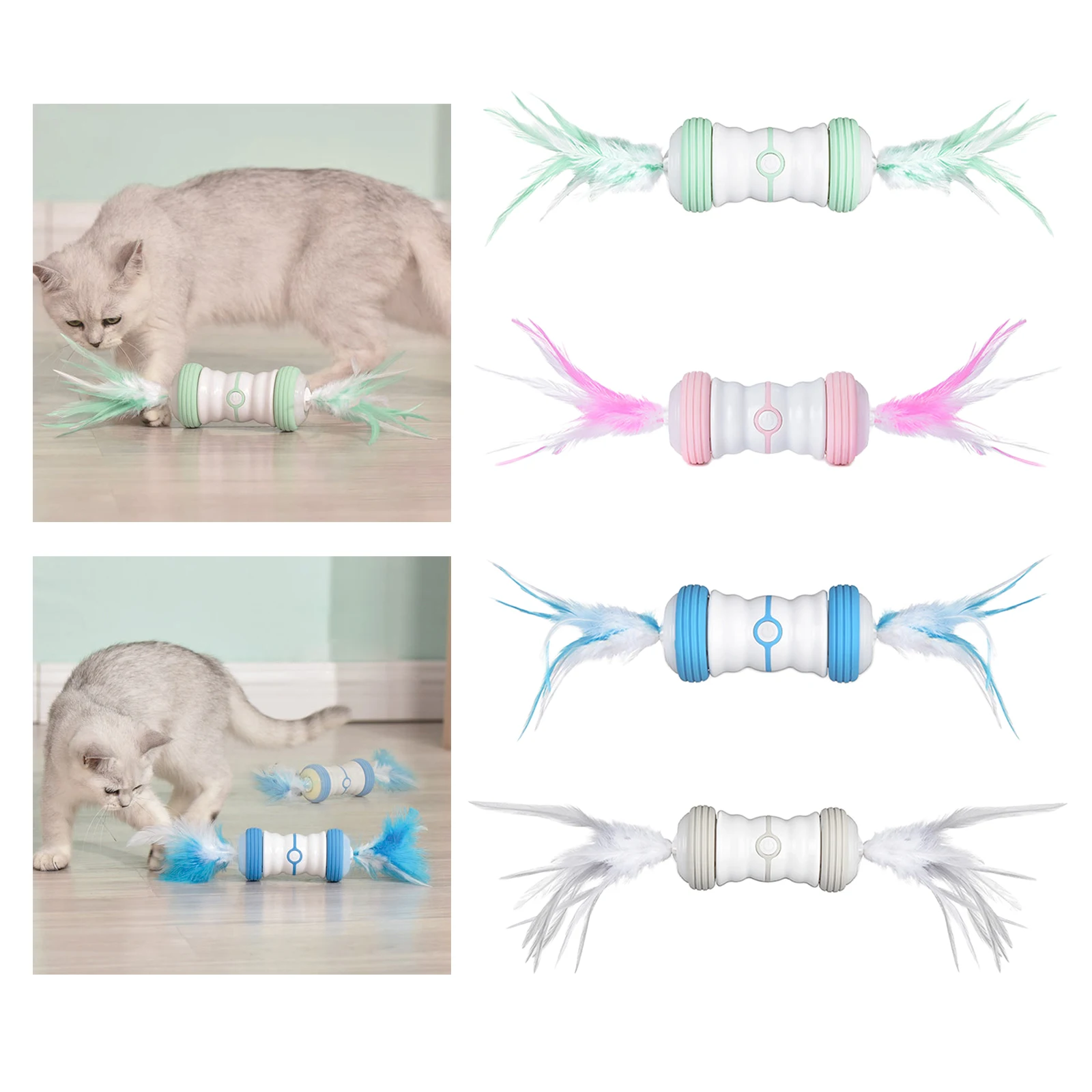 Interactive Cat Toys for Indoor Cats Irregular Movement Moving