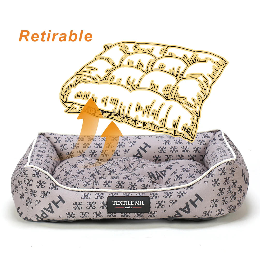 Petaccom-petking dog bed-removable and washable pet mattress soft and non-slip dog cushion, pet mats, thick pet blankets, pet kennels M-XL