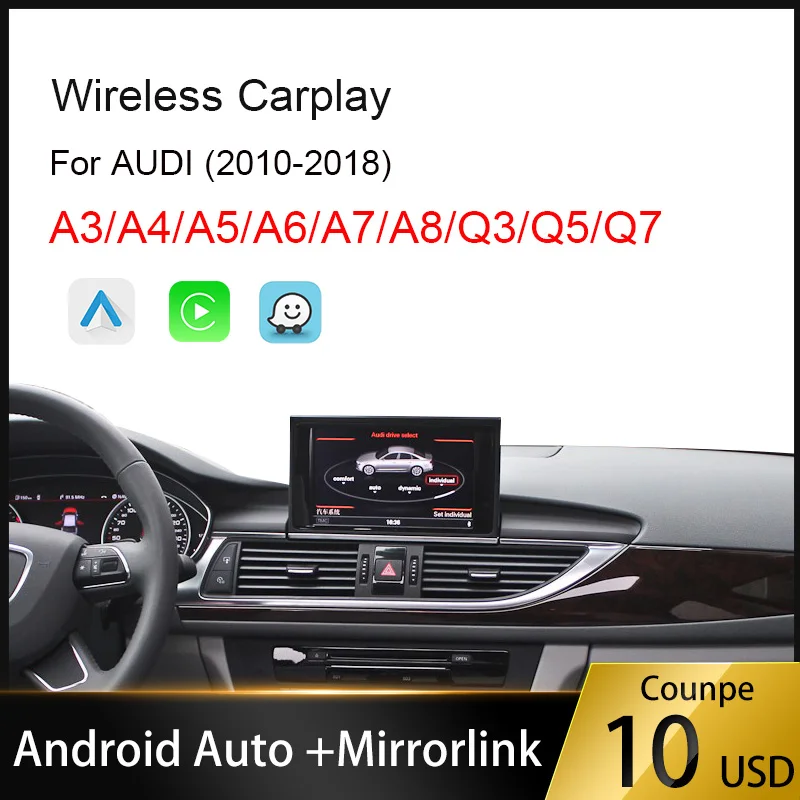 Автомобильный мультимедийный плеер Carplay беспроводной автомобильный на Android для