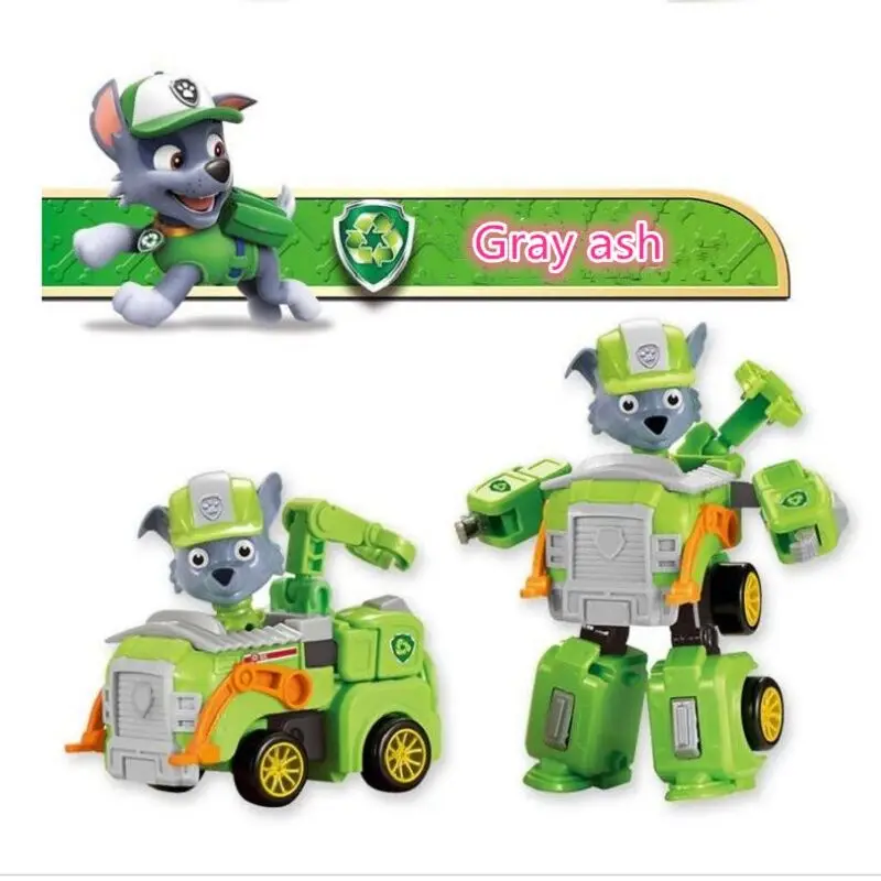 Paw patrol 4 цвета деформационная игрушка аварийная спасательная машина Paw patrol спасательная деформационная машина Подвижная кукла детский подарок на день рождения