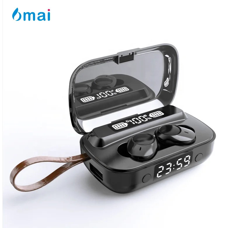 

New product A13 TWS Bluetooth 5.1 Earphone Stereo Sports IPX7 Waterproof Wireless Earphones Touch Earbuds With Flashlight Clock