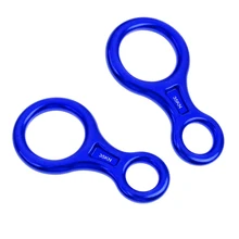 2x 35KN алюминиевые спасательные устройства спуска для рэппеллинга запоздалого восхождения