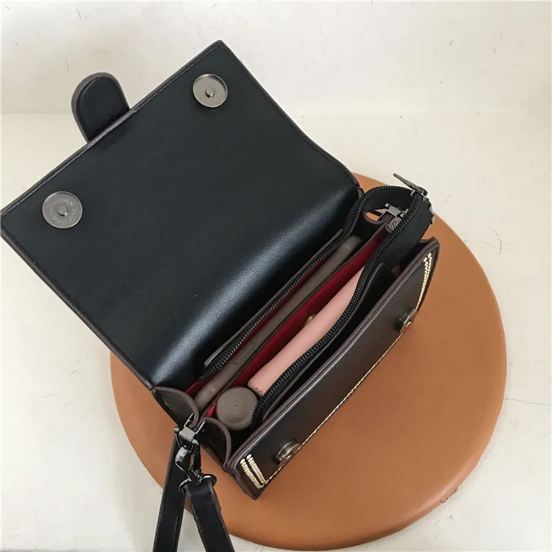 2020 Fashion Pink Handbags Women Bags Small Mini Flap Pu Leather Embroidery Female Shoulder Bag for Lady Crossbody Messenger Bag