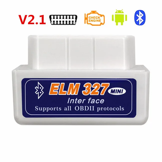 ELM327 BT V2.1 ELM327 Bluetooth OBDII OBD 2 интерфейс V2.1 автомобильный считыватель кодов ELM 327 2,1 obd 2 Поддержка bluetooth 7 протоколов для Android/Symbian - Цвет: ELM327 BT V2.1