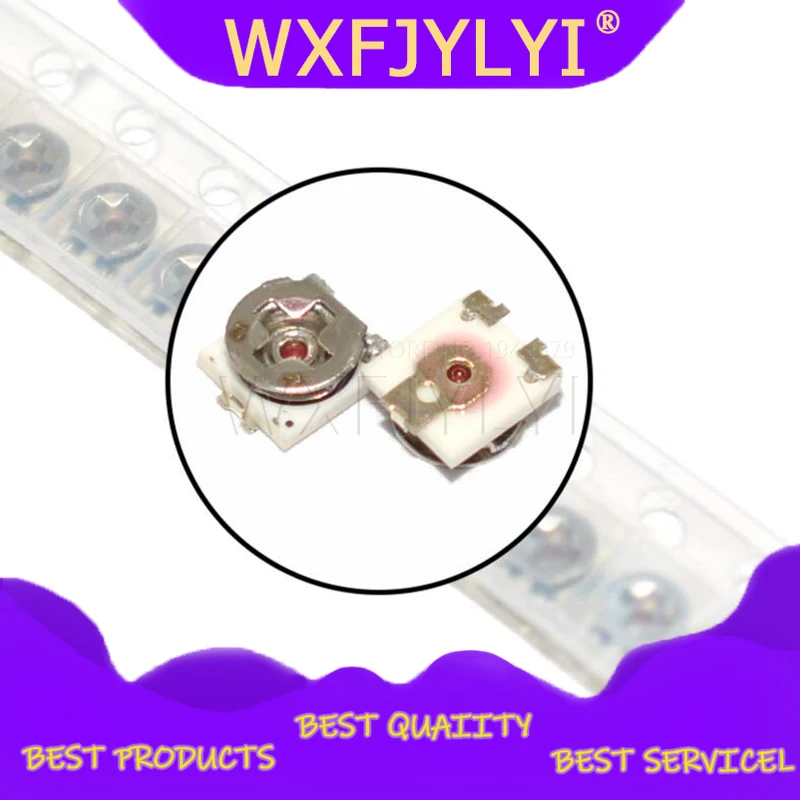 20 Pezzi 3x3 SMD Potenziometro Di Resistenza Del Trimmer Resistore Variabile Regolabile 100R 200R 1K 2K 5K 10K 20K 50K 100K 200K 500K 1M Ohm(1K Ohm - Foto 8