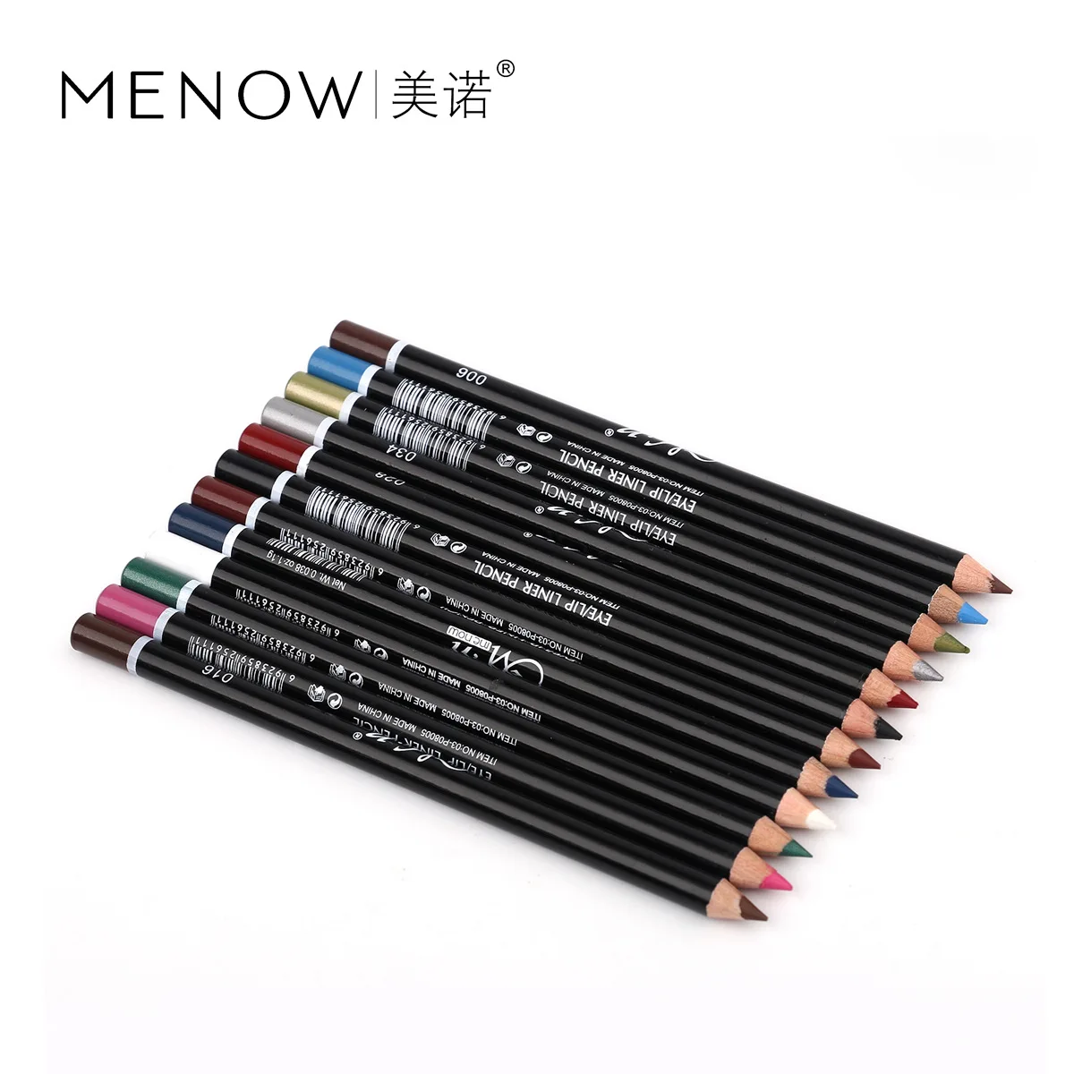 MENOW Colorful Eye Liner Pencil,Eyeliner Makeup Tool 12pcs/set