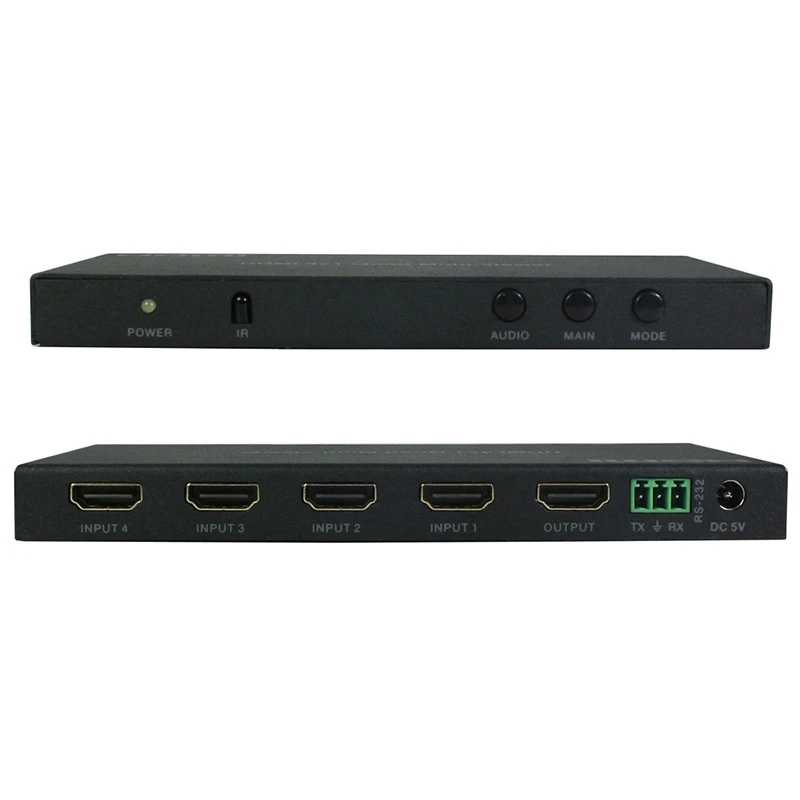 Разветвитель HDMI 1080P 4X1 с функцией просмотра в режиме реального времени |