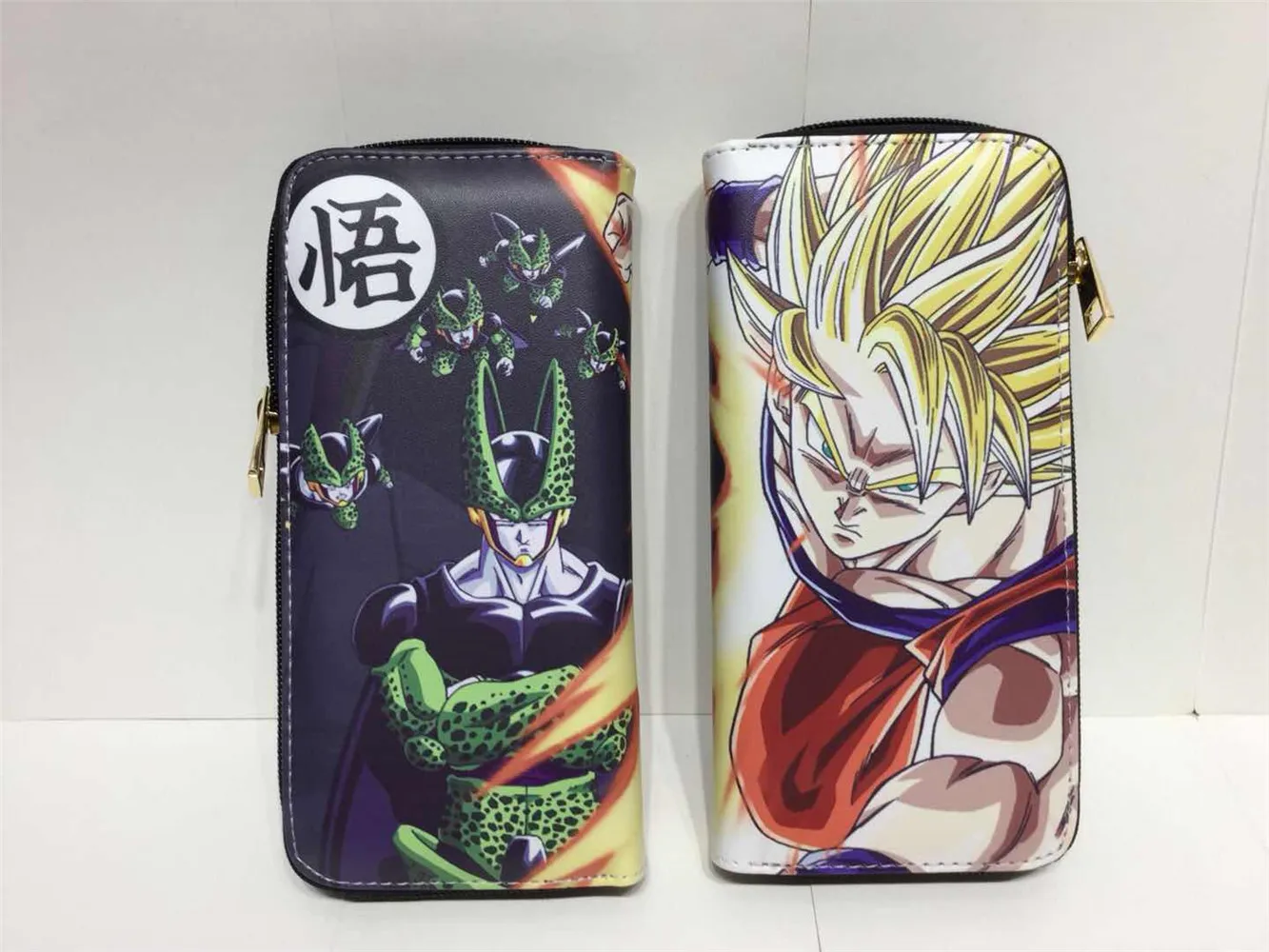 Аниме Dragon Ball Super DBZ мужской женский кошелек из искусственной кожи на молнии портмоне унисекс кошельки ID/кредитный держатель для карт - Цвет: 18