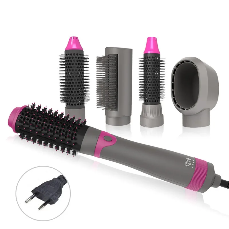 Многофункциональный Выпрямитель волос расчески завивка гребень туйер диффузор 5 в 1 отрицательные ионные Горячие распылители