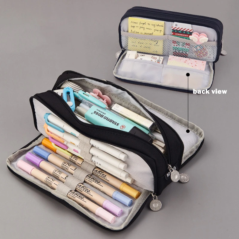 Angoo Double Sided Pen Bag Pencil Case Special Macaron Color Dual