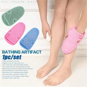 

Hot Sale Shower spa Exfoliator Two-sided Bath Glove Back Scrub Skid resistance Body Massage Body Cleaning Bathroom Products