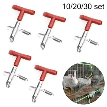 

10/20/30Pcs Nipple Drinkers Pet Rabbits Mouse Automatic Nipple Water Feeder Drinking Fountains Farm Accessories Pets Supplies