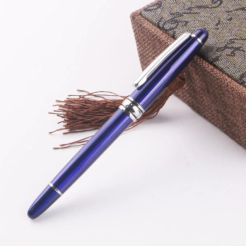 Blue roller pen Металлическая шариковая ручка для рекламных подарков Шариковая ручка может сделать ваш логотип роликовая ручка канцелярских принадлежностей ручка подписи - Цвет: Blue roller pen