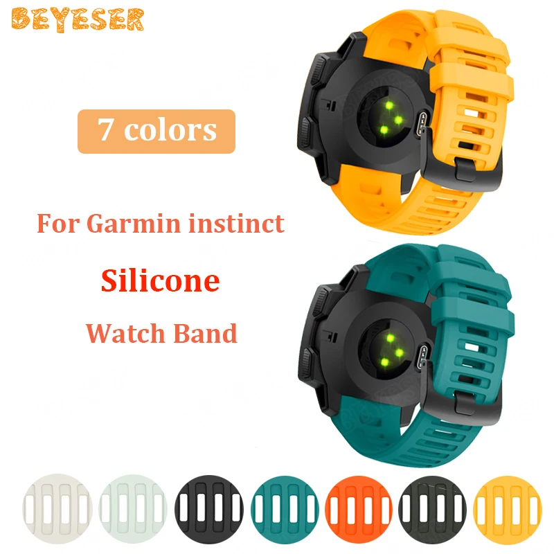  For Garmin instinct watch strap Silicone band Replacement Smart accessories wristband For Garmin in - 4000046190003