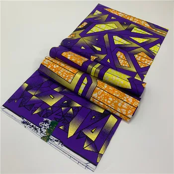 

African Golden Wax Fabric Cotton Material High Quality Print Ankara Wax For Sewing 6yards Women Dress Fabric African Fabric
