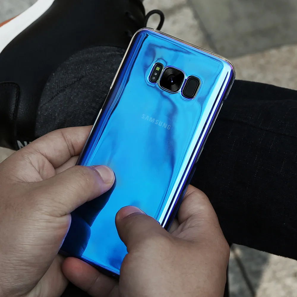 FLOVEME Blue Ray чехол для телефона Samsung S8 S9 Plus Жесткий Чехол Note 9 Galaxy S6 S7 Edge Обложка
