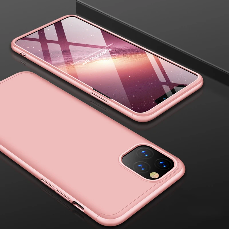 100 шт 3 в 1 Гибридный Жесткий PC полный защитный чехол для iPhone 11 Pro Max XS XR X 8 7 6 6S Plus матовый противоударный защитный чехол