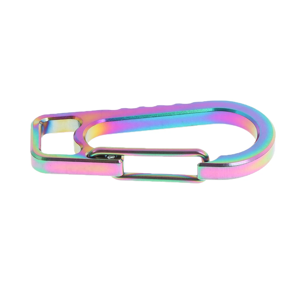 Outdoor Locking Carabiner Buckle Spring Snap Clip Hook Hanging Keyring Eyelet Keychain