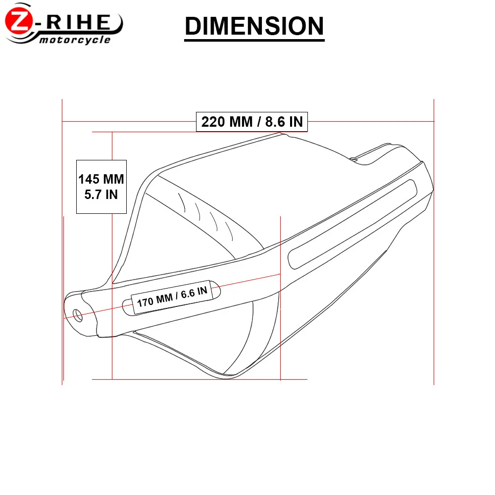 Для HONDA CBR600F YAMAHA TDM 850 TDM 900 MT03 MT 07 MT 09 YZF Универсальный мотоциклетный ручной защитный щиток