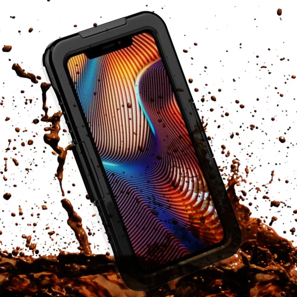 Чехол для телефона для iPhone XR водонепроницаемый чехол Противоударная Защитная крышка пылезащитный чехол Защита задняя крышка противоударный