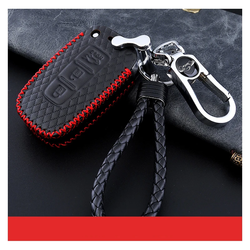 F with keychain 1 Высококачественный автомобильный чехол для ключей hyundai, чехол для ключей Tucson Creta ix25 ix35 i20 i30 HB20 Elantra Verna Mistra брелок с сигнализацией для автомобиля Ke - Название цвета: F with keychain 1