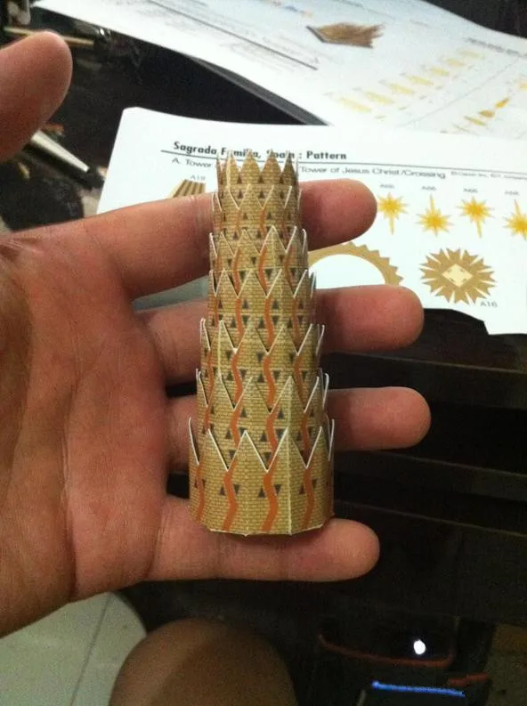 Holy Family GAUDI Barcelona Sagrada Familia Handcraft DIY Card Paper Model Kit Handmade Toy Puzzles papercrafts 3d paper model paper jigsaw puzzle