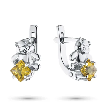 

Silver earrings with citrine e0611sg04200561