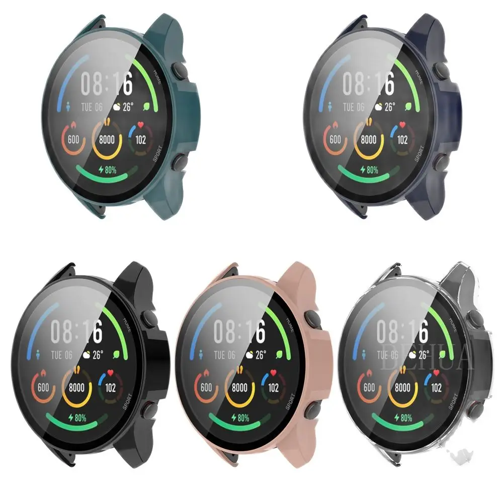 Enhanced Protective Case with Tempered Glass for Xiaomi MI Watch Color Sport - Clear