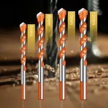 5 шт. треугольное сверло, многофункциональное сверло, треугольное сверло, ручной инструмент, настенное сверло для глаз 6, 6, 8, 10, 12 мм