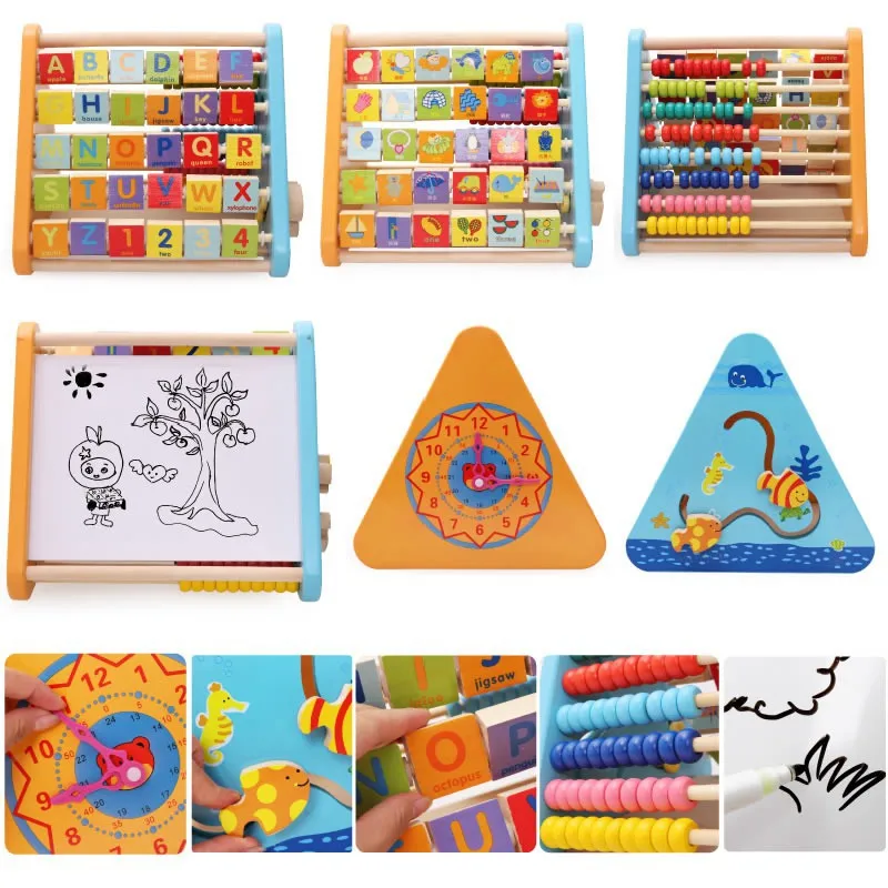 

Five Surface xue xi jia Multi-functional Multi Purpose Turning Plate Calculation Frame Early Childhood Educational zhu suan jia