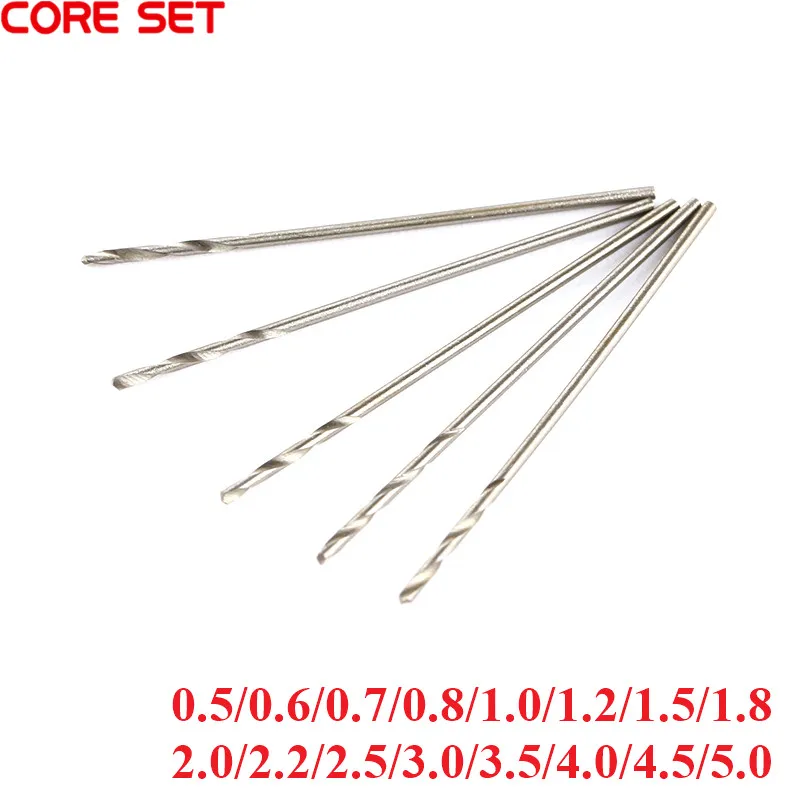 5Pcs 0.5MM-5MM Cobalt Stainless Steel Twist Drill Bits Electric Drill Rotary Power Tools For Cobalt-containing 0.8/1.0/1.2/1.5MM