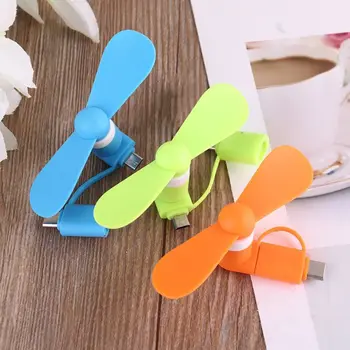 

Universal Cellphone Type C Micro USB OTG Mini Fan Cooler Mute Fan for Mobile Phone Tablet Type C Powerbank Charger