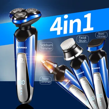 

Electric Shaver Razor Beard Nose Trimmer Trimer Shaving Machine for Men Barbeador USB Rechargeable Washable Wet Dry Waterproof