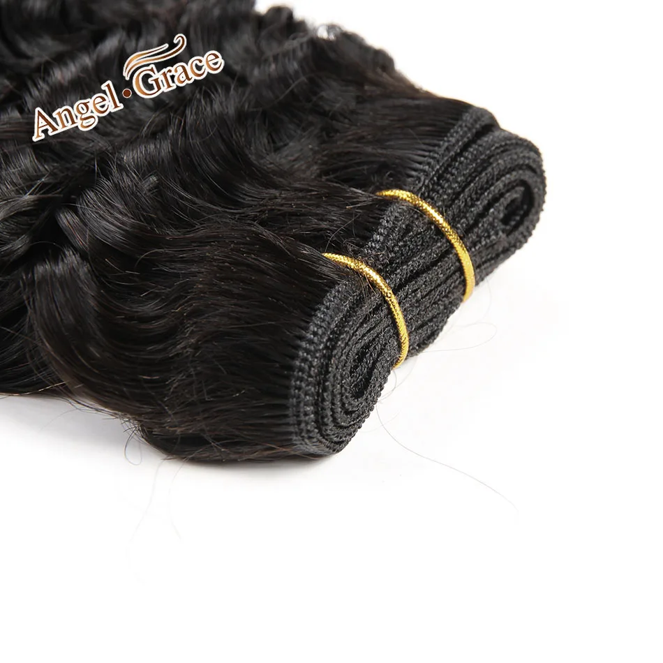 Бразильские волнистые волосы бразильские сильно волнистые 3 пряди с 5x5 кружева закрытие волос Remy человеческие волосы 8-28 дюймов натуральный цвет средняя Пайка(м
