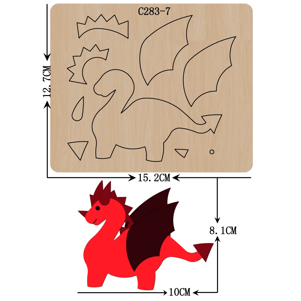 New Wooden die Scrapbooking C-283-7 Cutting Dies Compatible with most cutting machines | Дом и сад