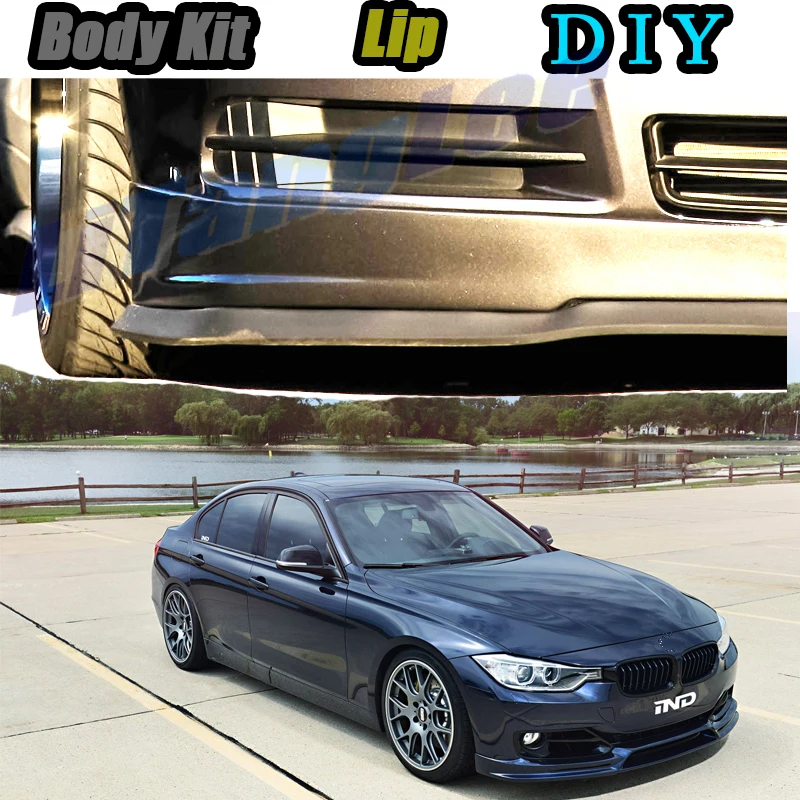 Bumper Diflector Splitter Lip Body Kit For BMW 3 M3 F30 F31 F34 G20 2011~2020 demo