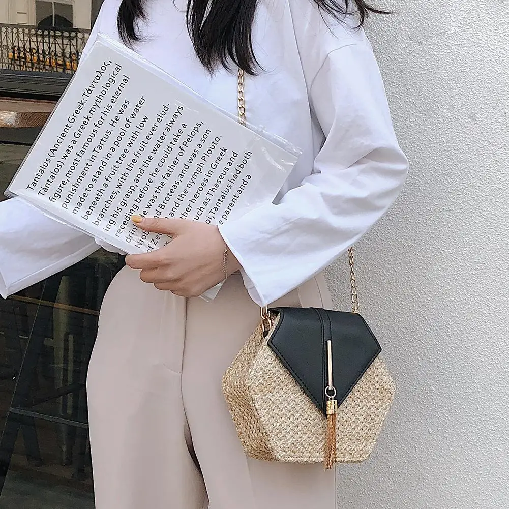 mulheres 2021 hex-forma palha + saco de