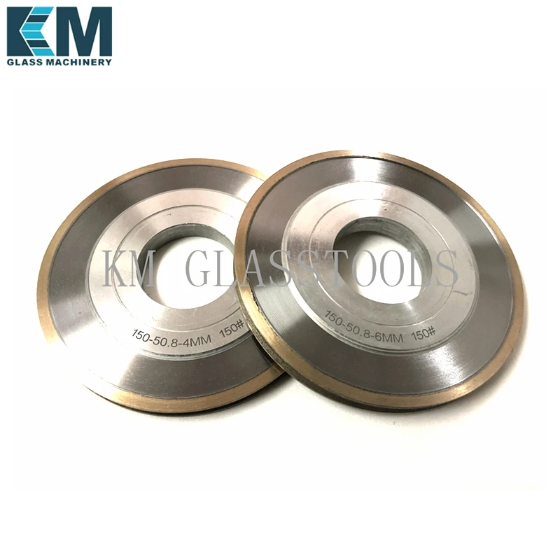 KM D150xFA3~15mm Peripheral Diamond wheel Flat edge with arris Grinding wheel abrasive wheel For Shape Glass Edging Machine products