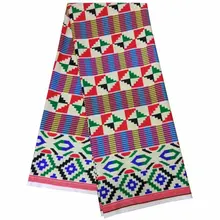 Модальные эластичные атласная шёлковая ткань Африканская мягкая восковая печать Kente Стиль Ткань 5 ярдов шифон audel modell имитация Анкара ткань