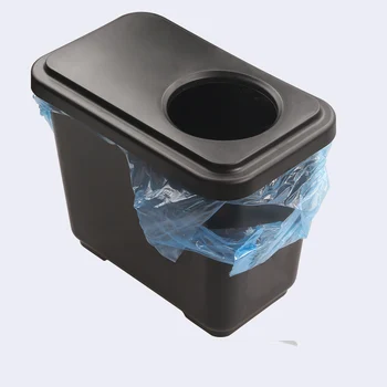 

Automotive interior accessories trash can Anti-slip fixed design dustbin ABS ABS trash box for car