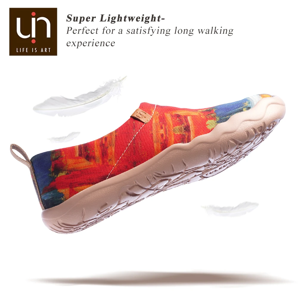 Skup UIN strefa kolorów malowane kobiety mężczyźni Casual mieszkania oddychające wsuwane mokasyny buty designerskie wyjściowy modny na prezenty świąteczne