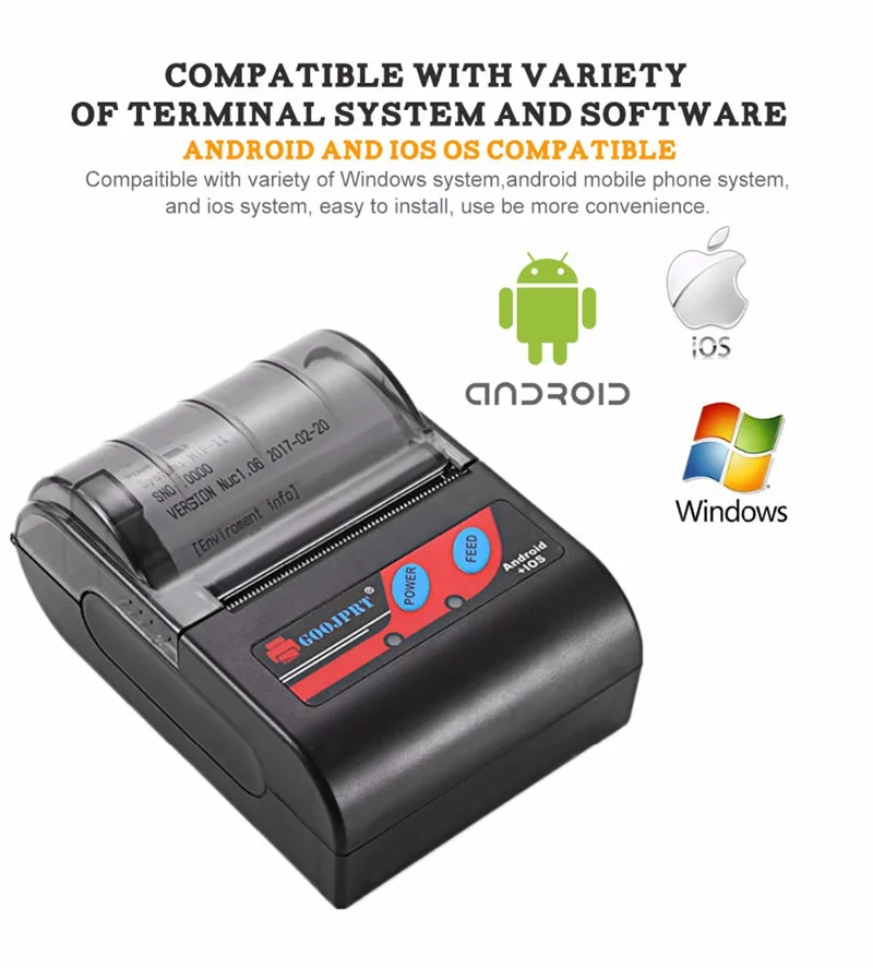 MTP 2 Bluetooth Mini wireless thermal printer portable printer (5)